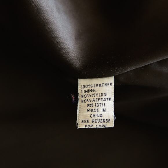 Lord & Taylor Women's Genuine Leather Black coat size M - Picture 4 of 4